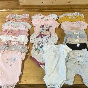 Assorted Baby Onesies and Pants Set